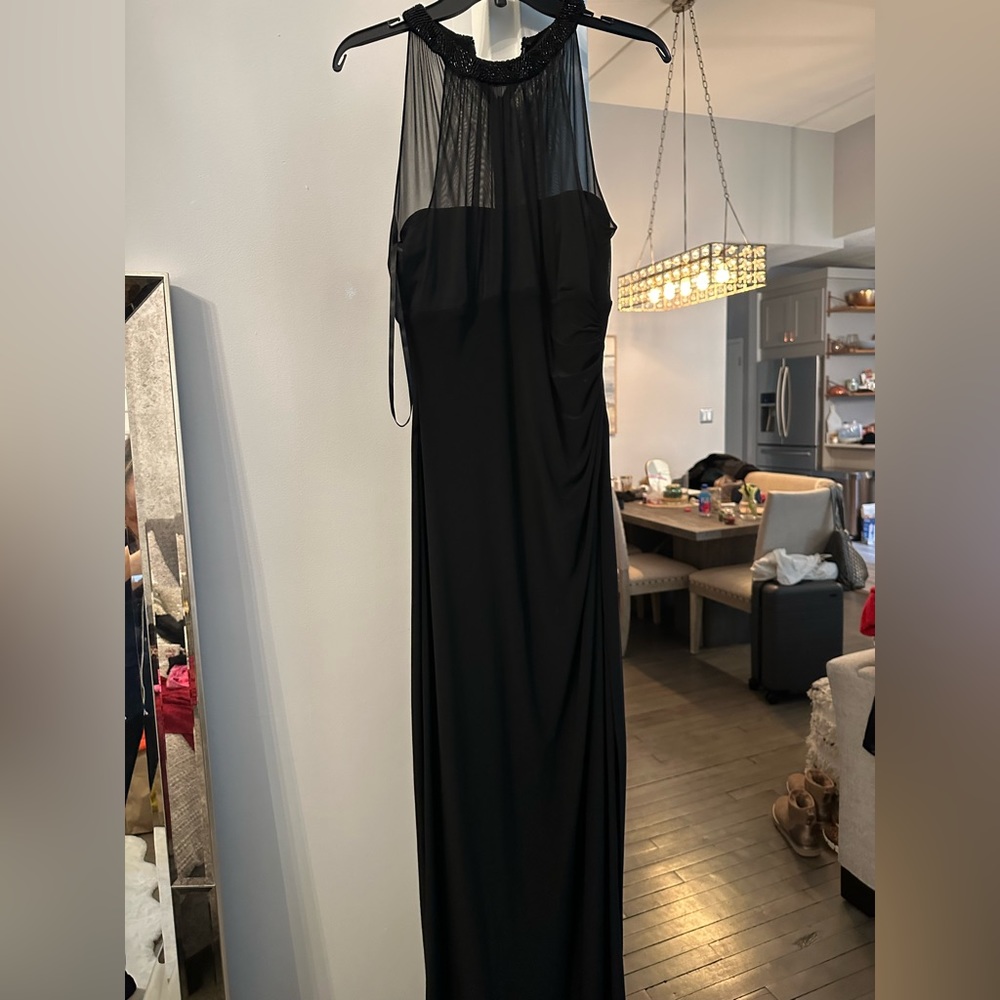 Ralph Lauren Beaded Neck Gown